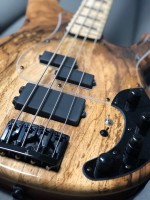 Luthier and player Fernando Giovannetti ``X-Vector Bass`` Spalted Walnut top