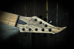 www.aviator-guitars.com    Spalted Maple Top + headstock