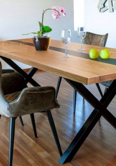 Epoxy river dining tables