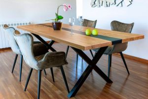 Epoxy river dining tables