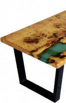 Epoxy Burl poplar coffee table